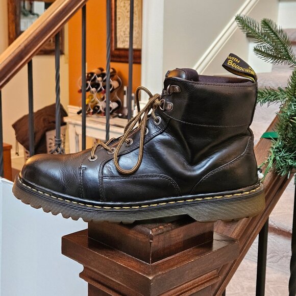 Dr. Martens Men's 'Nashville'  Leather Boots, Black, Sz 13 - Picture 9 of 16